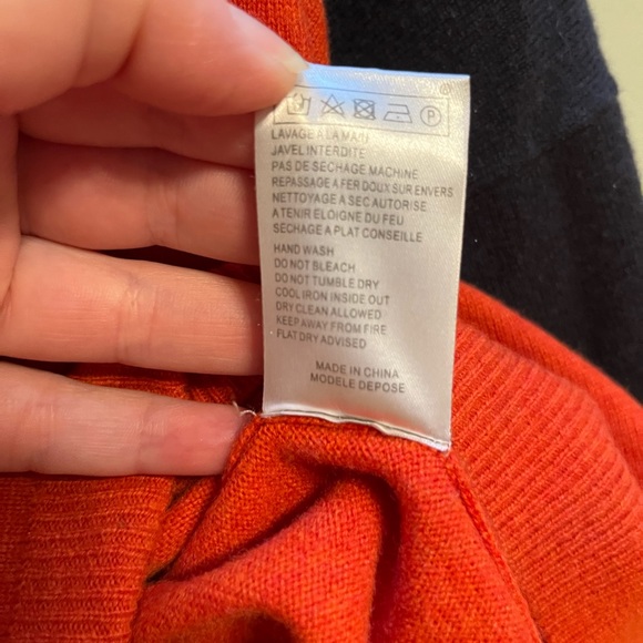 Maje color block Crewneck wool/cashmere blend - Picture 10 of 11